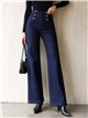 Jeans wide leg detalle botones