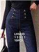 Jeans wide leg detalle botones
