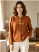 Strickjacke mit Knöpfen in Hammerschlagoptik