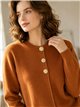 Strickjacke mit Knöpfen in Hammerschlagoptik