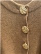 Strickjacke mit Knöpfen in Hammerschlagoptik