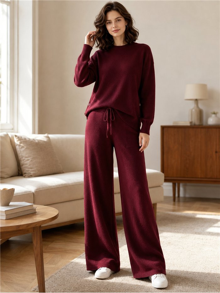 Conjunto jersey botones laterales y pantalón