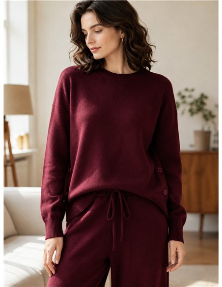 Conjunto jersey botones laterales y pantalón