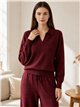 Conjunto jersey cuello polo y pantalón