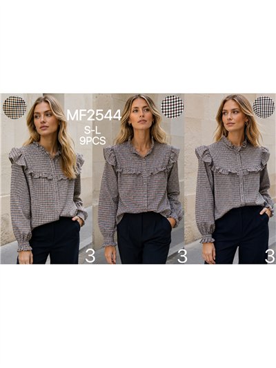 Camisa vichy volantes 2