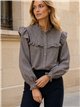 Camisa vichy volantes
