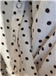 camicetta a pois con scollo a balze