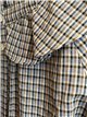 Camisa cuadros volante en cuello