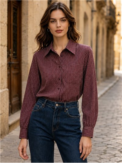 Camisa cuadros bolsillo