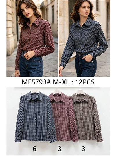 Camisa cuadros bolsillo 2
