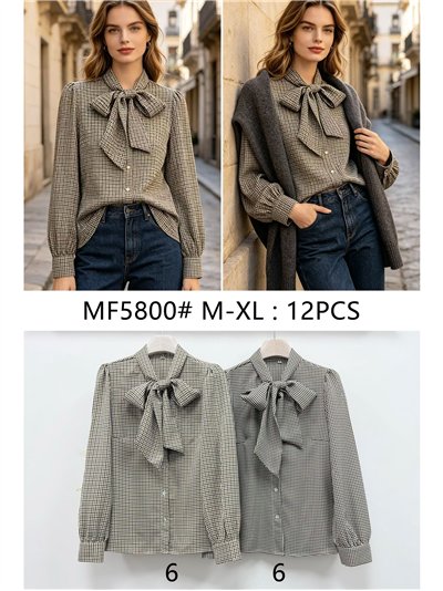 Blusa cuadros lazada 2