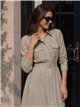 Vestido camisero rayas cinturón