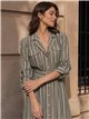 Vestido camisero rayas