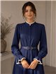 Vestido camisero lunares puntilla
