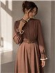 Vestido camisero lunares puntilla