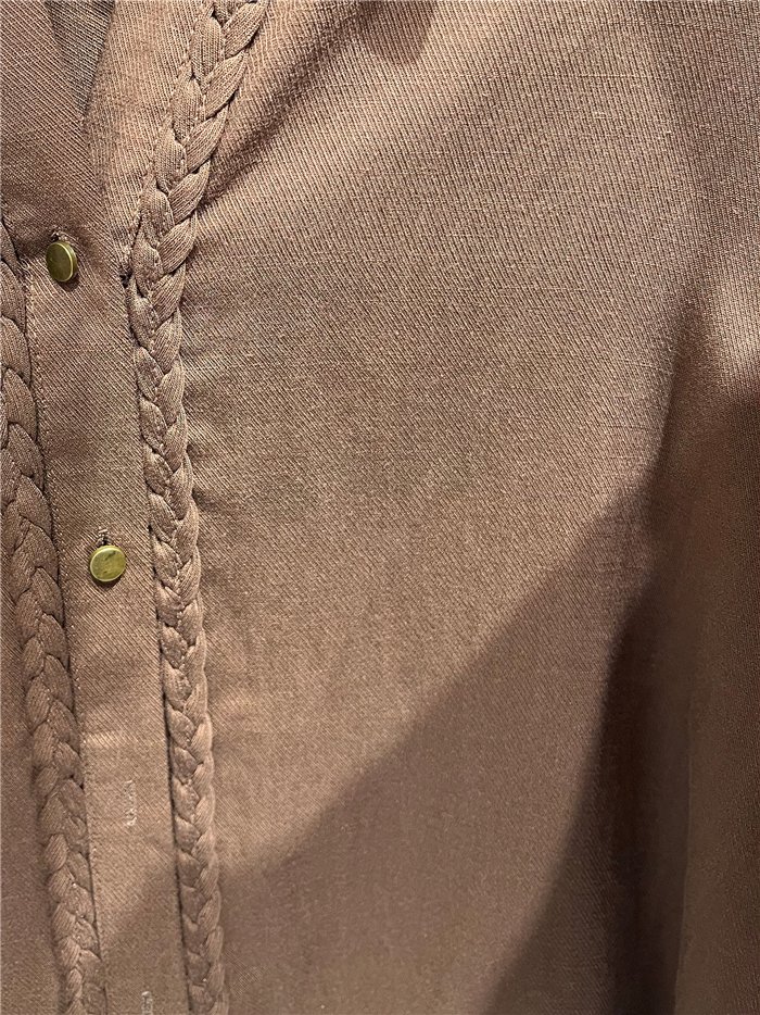 Camisa fluida pasamanería