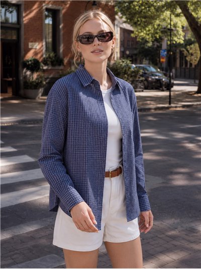Camisa vichy de algodón
