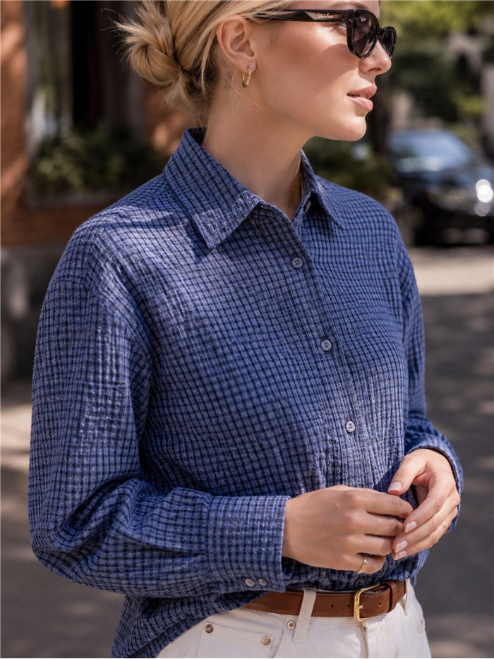 Camisa vichy de algodón