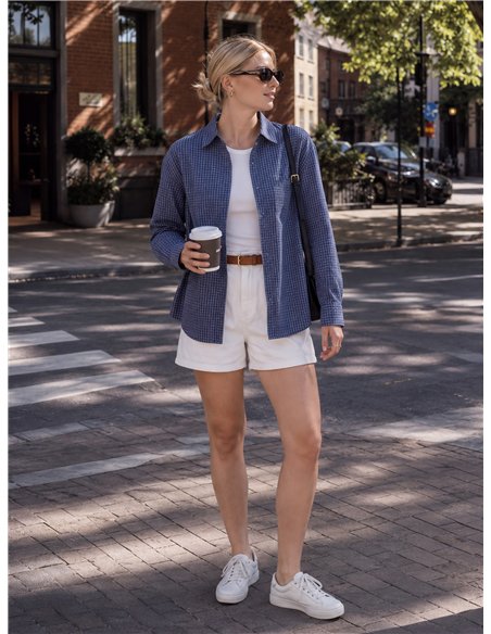 Camisa vichy de algodón
