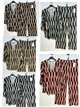 Conjunto blusa lycra estampada retro talla grande y pantalón