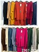 Conjunto jersey liso con collar talla grande y pantalón