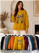 Sudadera lazo animal print talla grande