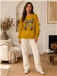 Sudadera lazo animal print talla grande