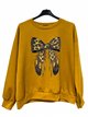 Sudadera lazo animal print talla grande