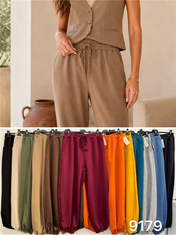 Pantalón jogger liso