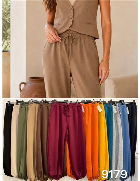 Pantalón jogger liso