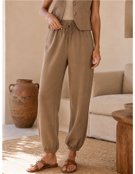 Pantalón jogger liso