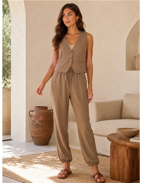 Pantalón jogger liso