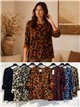 Oversized-Pullover mit weichem Leopardenmuster
