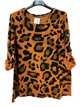 Oversized-Pullover mit weichem Leopardenmuster