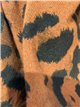 Oversized-Pullover mit weichem Leopardenmuster