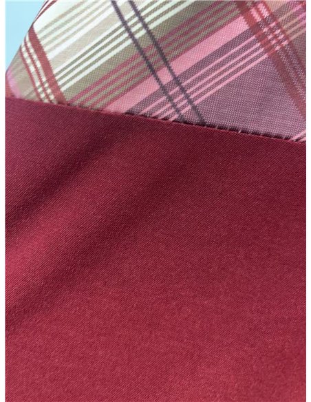 Blusa fluida combinada cuadros talla grande