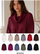 Jersey cuello vuelto básico talla grande