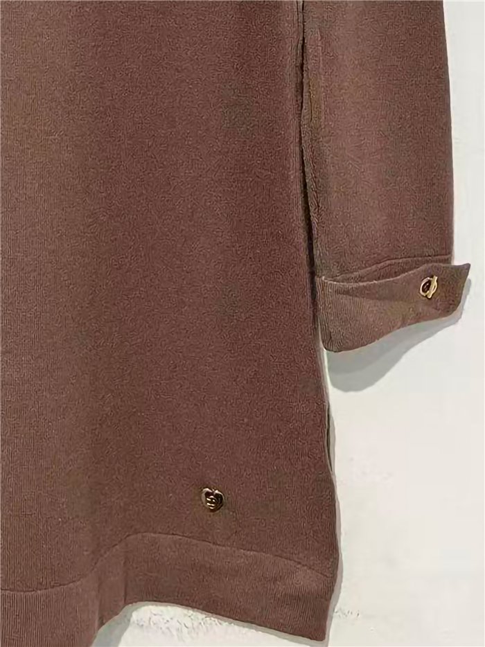 Jersey largo manga botones