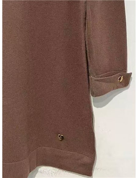 Jersey largo manga botones