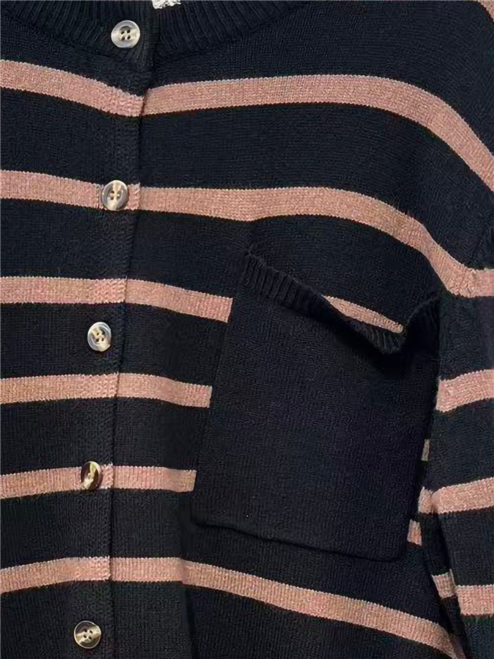 Cárdigan rayas con bolsillo