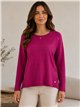 Jersey botones laterales talla grande