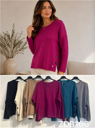 Jersey botones laterales talla grande 2