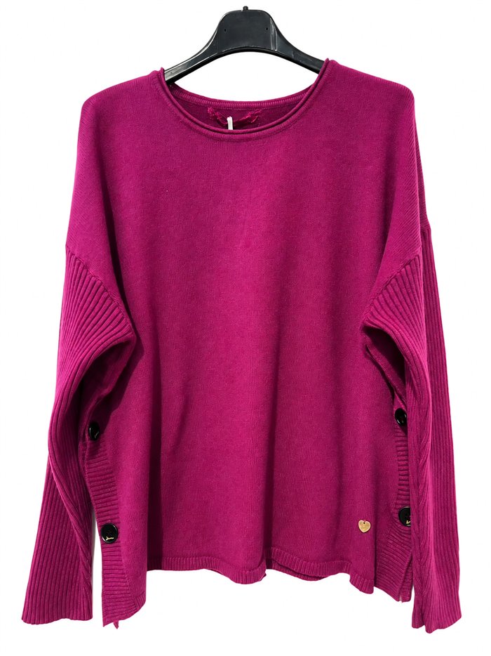 Jersey botones laterales talla grande