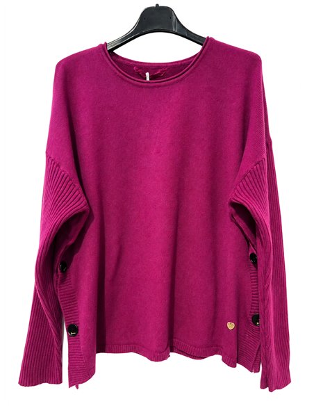 Jersey botones laterales talla grande