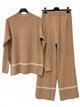 Conjunto jersey punto rayas contraste