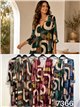 Vestido lycra estampado geométrico talla grande