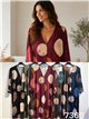 Vestido lycra estampado lunares talla grande