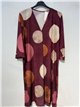 Vestido lycra estampado lunares talla grande