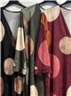Vestido lycra estampado lunares talla grande