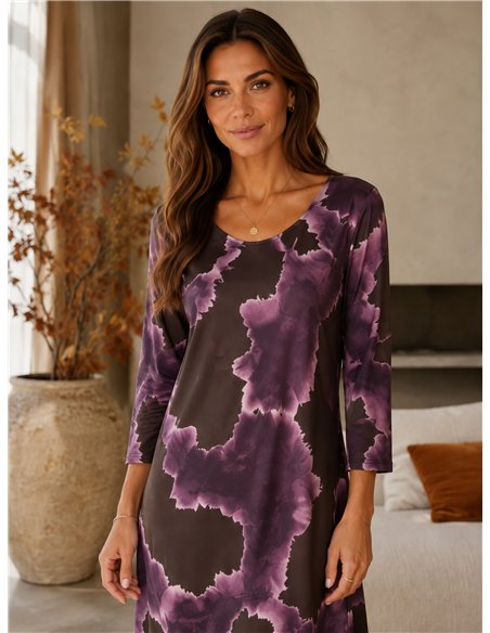 Vestido lycra amplio degradado